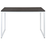 Tiverton Industrial Modern Desk - Commercial Grade Office Computer Desk and Home Office Desk - 47" Long (Rustic Gray/White)