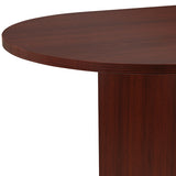 6 Foot (72 inch) Oval Conference Table in Mahogany