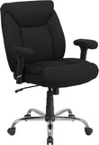 HERCULES Series Big & Tall 400 lb. Rated Black Fabric Deep Tufted Swivel Ergonomic Task Office Chair with Adjustable Arms 