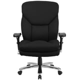 HERCULES Series 24/7 Intensive Use Big & Tall 400 lb. Rated Black Fabric Executive Ergonomic Office Chair with Lumbar Knob