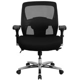 HERCULES Series 24/7 Intensive Use Big & Tall 500 lb. Rated Black Mesh Executive Ergonomic Office Chair with Ratchet Back