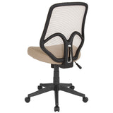 Salerno Series High Back Light Brown Mesh Office Chair