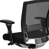 HERCULES Series 24/7 Intensive Use 300 lb. Rated Black Mesh Multifunction Ergonomic Office Chair with Seat Slider 
