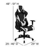 Gaming Chair with Lumbar support and  Fully Reclining Back