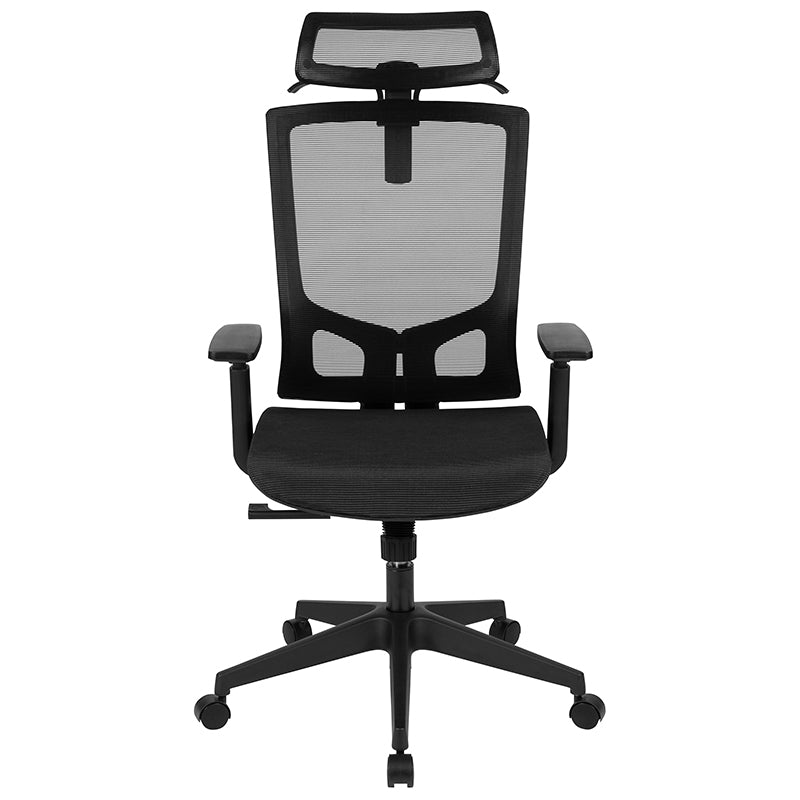 Insignia™ Ergonomic Mesh Office Chair with Adjustable Arms Black