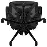 Ergonomic Mesh Office Chair with Synchro-Tilt, Pivot Adjustable Headrest, Lumbar Support, Coat Hanger & Adjustable Arms-Blue/Black