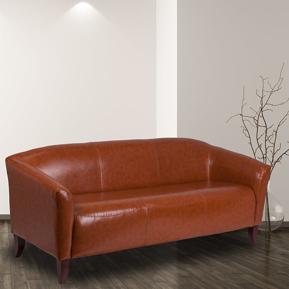 HERCULES Imperial Series Office Couch-in Cognac LeatherSoft