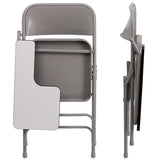 Premium Steel Folding Chair with Right Handed Tablet Arm