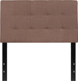 Bedford Tufted Upholstered Twin Size Headboard in Camel Fabric