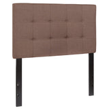Bedford Tufted Upholstered Twin Size Headboard in Camel Fabric
