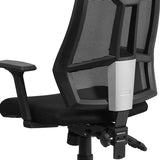 High Back Black Mesh Multifunction Swivel Ergonomic Task Office Chair with Adjustable Arms