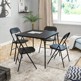 Black Folding Card Table - Lightweight Portable Folding Table with Collapsible Legs by Office Chairs PLUS