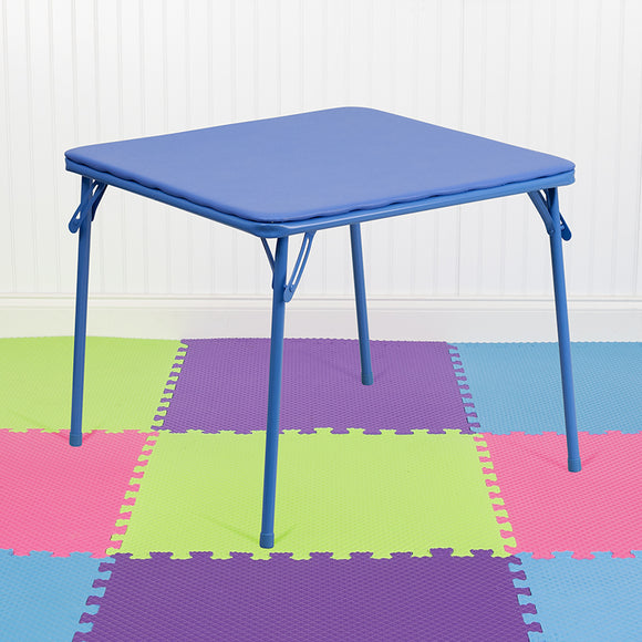 Kids Blue Folding Table by Office Chairs PLUS