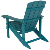 Charlestown All-Weather Poly Resin Wood Adirondack Chair in Sea Foam
