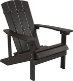 Charlestown All-Weather Adirondack Chair in Slate Gray Faux Wood 