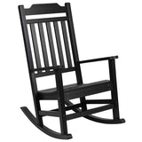 Winston All-Weather Poly Resin Rocking Chair in Black