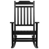 Winston All-Weather Poly Resin Rocking Chair in Black