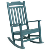 Winston All-Weather Poly Resin Rocking Chair in Teal