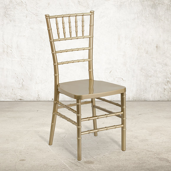 HERCULES PREMIUM Series Gold Resin Stacking Chiavari Chair by Office Chairs PLUS