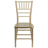 HERCULES PREMIUM Series Gold Resin Stacking Chiavari Chair