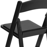 Hercules™ Folding Chair - Black Resin – 1000LB Weight Capacity Comfortable Event Chair - Light Weight Folding Chair