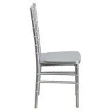 HERCULES PREMIUM Series Silver Resin Stacking Chiavari Chair