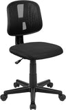 Flash Fundamentals Mid-Back Black Mesh Swivel Task Office Chair with Pivot Back, BIFMA Certified