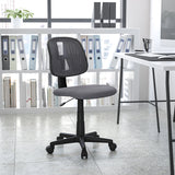 Flash Fundamentals Mid-Back Gray Mesh Swivel Task Office Chair with Pivot Back, BIFMA Certified by Office Chairs PLUS
