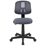 Flash Fundamentals Mid-Back Gray Mesh Swivel Task Office Chair with Pivot Back, BIFMA Certified