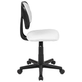Flash Fundamentals Mid-Back White Mesh Swivel Task Office Chair with Pivot Back, BIFMA Certified