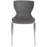 Lowell Contemporary Design Gray Plastic Stack Chair