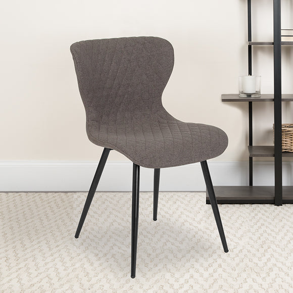 Bristol Contemporary Upholstered Chair in Gray Fabric LF-9-07A-GRY-F-GG