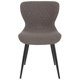 Bristol Contemporary Upholstered Chair in Gray Fabric 