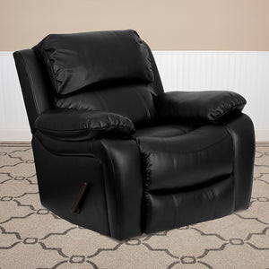 Black LeatherSoft Rocker Recliner by Office Chairs PLUS