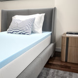 Capri Comfortable Sleep 2 inch Cool Gel Memory Foam Mattress Topper - Twin