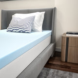 Capri Comfortable Sleep 3 inch Cool Gel Memory Foam Mattress Topper - Twin