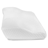 Capri Comfortable Sleep Contour Memory Foam Gel Cervical Neck Pillow - For Stomach and Side Sleepers