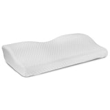 Capri Comfortable Sleep Contour Memory Foam Gel Cervical Neck Pillow - For Stomach and Side Sleepers