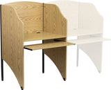 Starter Study Carrel in Oak Finish by Office Chairs PLUS