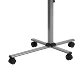 Angle and Height Adjustable Mobile Laptop Computer Table with Cherry Top