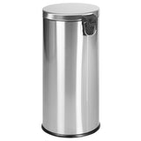 Round Stainless Steel Fingerprint Resistant Soft Close, Step Trash Can - 7.9 Gallons (30L)