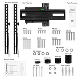 FLASH MOUNT Full Motion TV Wall Mount - Built-In Level - Max VESA Size 400 x 400mm - Fits most TV's 32" - 55" (Weight Cap 55LB)