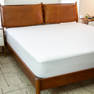 Capri Comfortable Sleep Premium Fitted 100% Waterproof-Hypoallergenic Vinyl Free Mattress Protector - Breathable Fabric Surface, Full