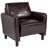 Candler Park Upholstered Chair in Black LeatherSoft