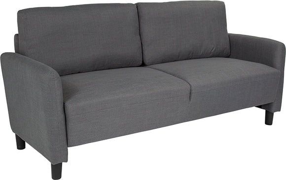 Candler Park Upholstered Sofa in Dark Gray Fabric