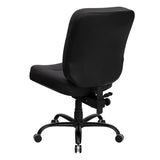 HERCULES Series Big & Tall 400 lb. Rated Black LeatherSoft Executive Swivel Ergonomic Office Chair with Rectangle Back