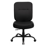 HERCULES Series Big & Tall 400 lb. Rated Black LeatherSoft Executive Swivel Ergonomic Office Chair with Rectangle Back