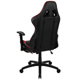X30 Gaming Chair with Footrest and Fully Reclining Back in Red and Black LeatherSoft