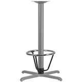 Bar Height Table Base Foot Ring with 3.25'' Column Ring - 16'' Diameter