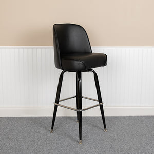 Metal Barstool with Swivel Bucket Seat by Office Chairs PLUS